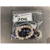Image 3 : 6 ASSORTED BRACELETS INCLUDING; SODALITE/.925 SILVER, ROSE QUARTZ, CLEAR AURA QUARTZ & MORE