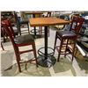 Image 2 : BAR HEIGHT BISTRO TABLE WITH 2 CHAIRS