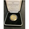 Image 1 : 2001 UNITED KINGDOM SILVER PROOF PIEDFORT 2 POUNDS COMMEMORATIVE COIN