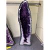 Image 1 : RARE AMETHYST CATHEDRAL GEODE WITH CALCITE 36.5KG APPROX 27X8.5"