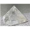 Image 2 : CLEAR QUARTZ PYRAMID WITH AURA RETAIL $400