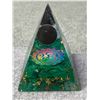 Image 2 : ORGONITE PYRAMID MALACHITE RETAIL $289