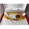 Image 2 : AMBER/STRAWBERRY TIGERS EYE STONES AND BRACELET RETAIL $289.88