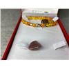 Image 3 : AMBER/STRAWBERRY TIGERS EYE STONES AND BRACELET RETAIL $289.88