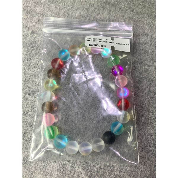COLOURFUL FASHION GLASS BRACELET RETAIL $260