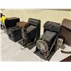 Image 4 : LOT OF 9 ANTIQUE CAMERAS AND A LEVEL