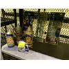 Image 1 : 4 BEER STEINS AND 3 STAINED GLASS WINDOWS