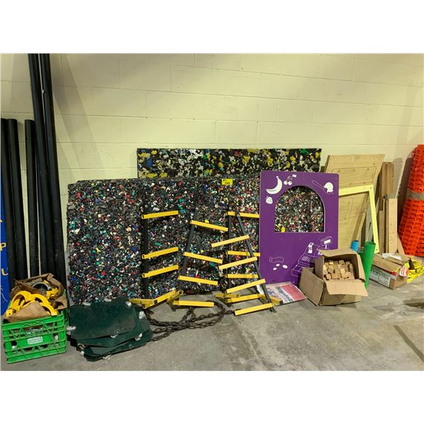 LARGE LOT OF PLAYGROUND MATS AND ITEMS