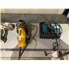 Image 3 : LOT OF 2 MAKITA DRILLS, DEWALT GRINDER AND MAKITA BATTERY CHARGER