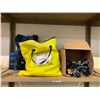 Image 1 : SHELF LOT OF; WORK GLOVES, EMERGENCY SPILL KIT AND LIFE JACKET