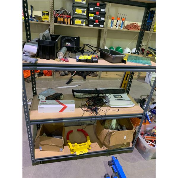 3 SHELVES OF MISC GOODS