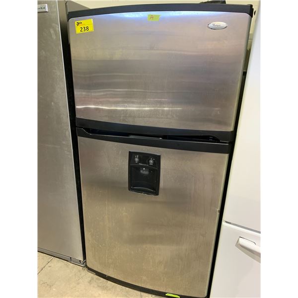 WHIRLPOOL STAINLESS STEEL FRIDGE WITH WATER