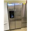 Image 1 : FRIGIDAIRE STAINLESS STEEL SIDE BY SIDE FRIDGE WITH ICE AND WATER