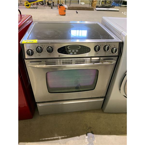 MAYTAG STAINLESS STEEL 5 BURNER STOVE WITH CONVECTION OVEN