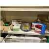 Image 1 : SHELF LOT INCLUDING; NUWAVE INFRARED OVEN, ANCHOR COOKWARE, RUBBERMAID CONTAINERS AND MORE