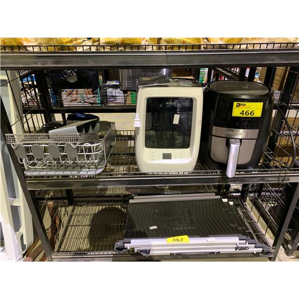 GOURMIA AIR FRYER, WINIX HUMIDIFIER AND DISHRACK