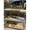 Image 1 : ROLLING RACK OF ARTWORK, GAME AND PUZZLE (RACK NOT INCLUDED)