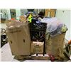 Image 2 : PALLET OF ASSORTED STORAGE LOCKER CONTENTS INCLUDING; CLOTHING & MORE