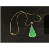 Image 2 : STERLING SILVER BUCKLE GREEN JADEITE PENDANT