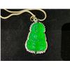 Image 2 : SPINACH GREEN JADEITE BUDDHA PENDANT