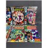 Image 3 : LOT OF VINTAGE HIGH GRADE NEWSSTAND MARVEL SPOTLIGHT ON CAPTAIN MARVEL #1-4 & MARVEL HAWKEYE #1-4