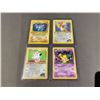 Image 1 : 4 EARLY FIRST EDITION POKEMON CARDS