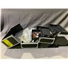 Image 2 : MAKEUP CASE WITH ASSORTED CONTENTS AND JEWELRY BOX