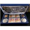 Image 2 : 1953 QUEEN ELIZABETH II CORONATION STAMP AND COIN SET