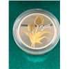 Image 2 : 2002 50 CENT STERLING SILVER GOLD PLATED TULIP