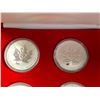 Image 2 : 1998-2009 FINE SILVER MAPLE LEAF CHINESE NEW YEAR ZODIAC MARK SET