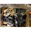 Image 2 : ASSORTED ITEMS INCLUDING; 10 LBS DUMBBELL, BOX OF ASSORTED SHOES & BOOKS