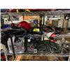 Image 1 : 2 SHELVES OF ASSORTED CLIMBING GEAR INCLUDING; BAGS, CARABINERS, ROPE, FOOTWEAR & MORE