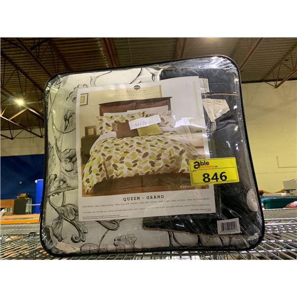 MALIBU HOME COLLECTION QUEEN SIZE BED IN A BAG