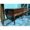 Image 4 : GLASS TOP COFFEE TABLE & 2 WOOD 1 DRAWER GLASS TOP SIDE TABLES