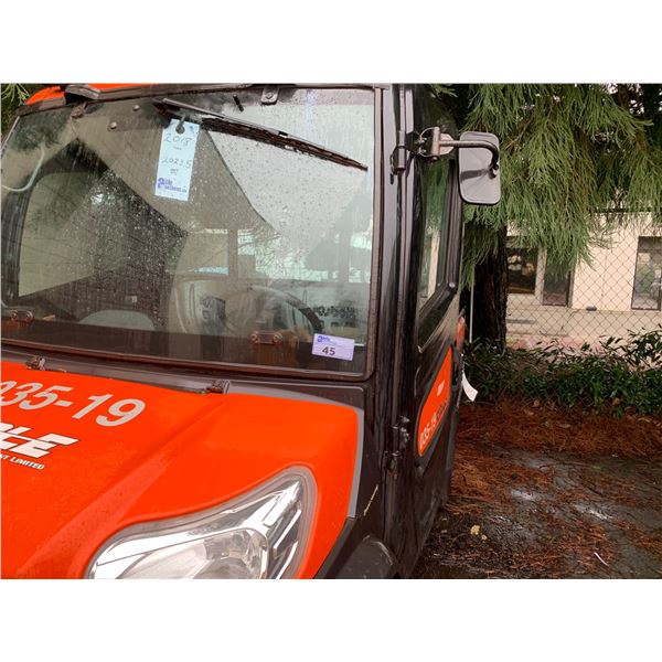 *R* 2018 KUBOTA RTV X1100C SIDE BY SIDE, 4X4, ORANGE, VIN A5KC2GDBTJG043654