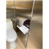 Image 8 : STAINLESS STEEL METAL SINGLE PORTABLE WASHROOM WITH TOILET, SINK, LIGHTING, ELECTRICAL &