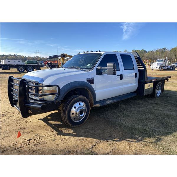 2008 FORD F550 LARIAT Flatbed Truck