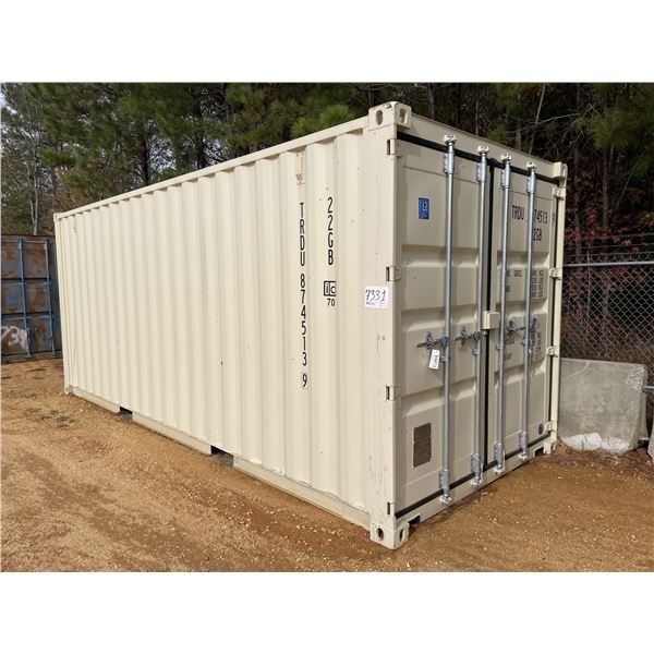(UNUSED) 20' SHIPPING CONTAINER
