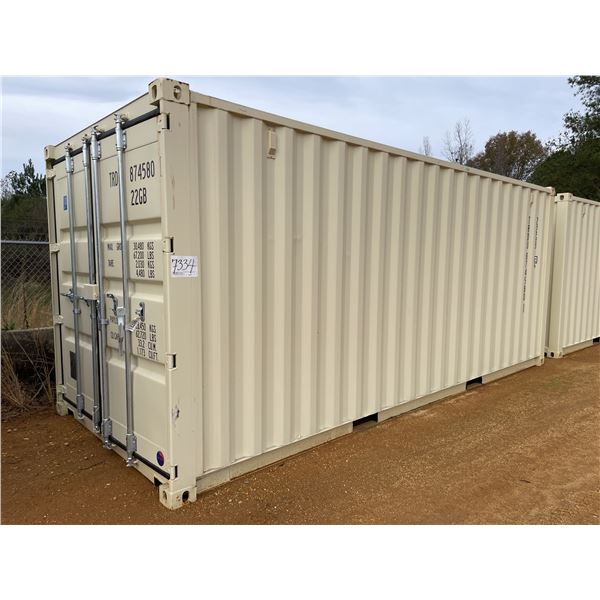 (UNUSED) 20' SHIPPING CONTAINER