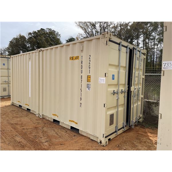 (UNUSED) 20' SHIPPING CONTAINER