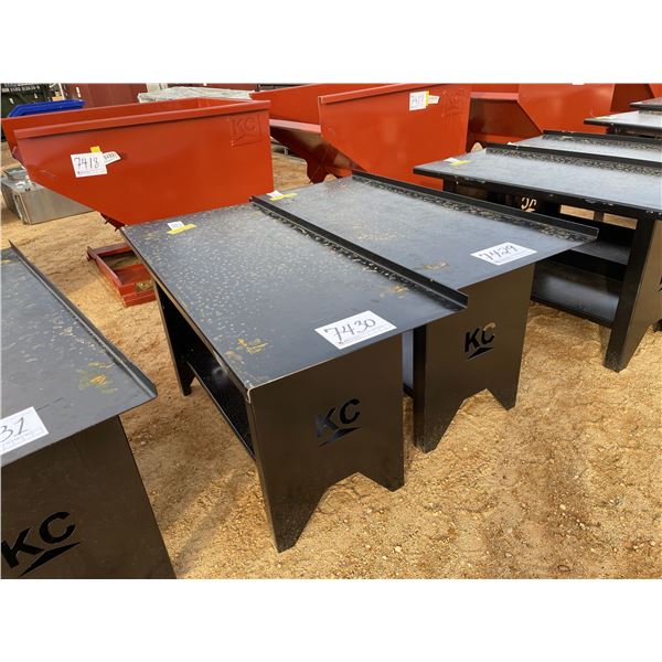 28" x 60" METAL TABLE