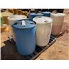 Image 2 : (6) 55 GALLON PLASTIC DRUMS