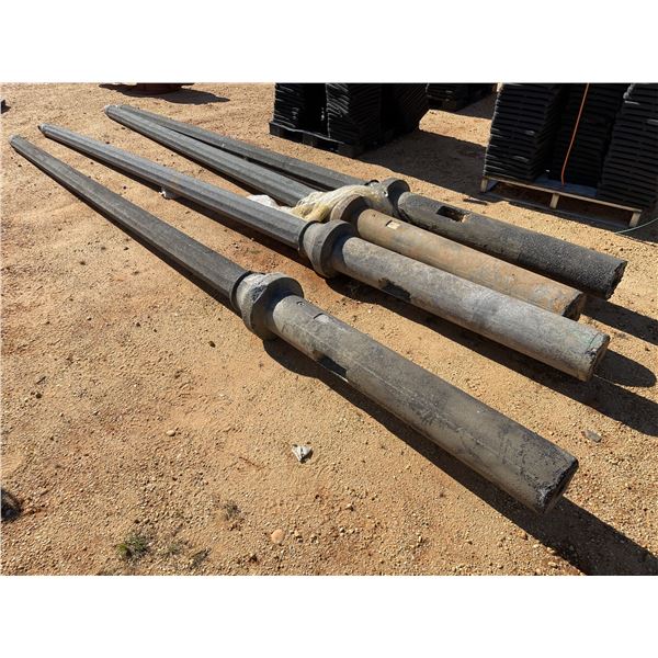 (4) STRESSCRETE LAMP POSTS