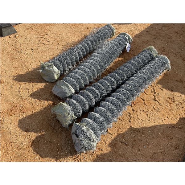 (4) CHAIN LINK FENCE ROLLS