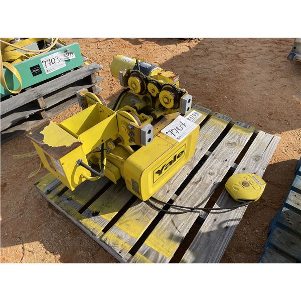 YALE CRANE TROLLEY W/ 2 TON WINCH