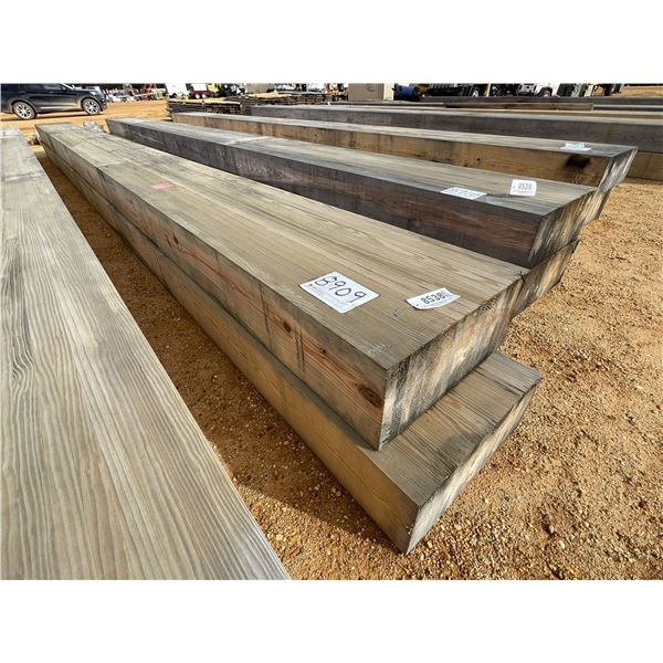 (2) 30' LAMINATED WOODEN BEAMS
