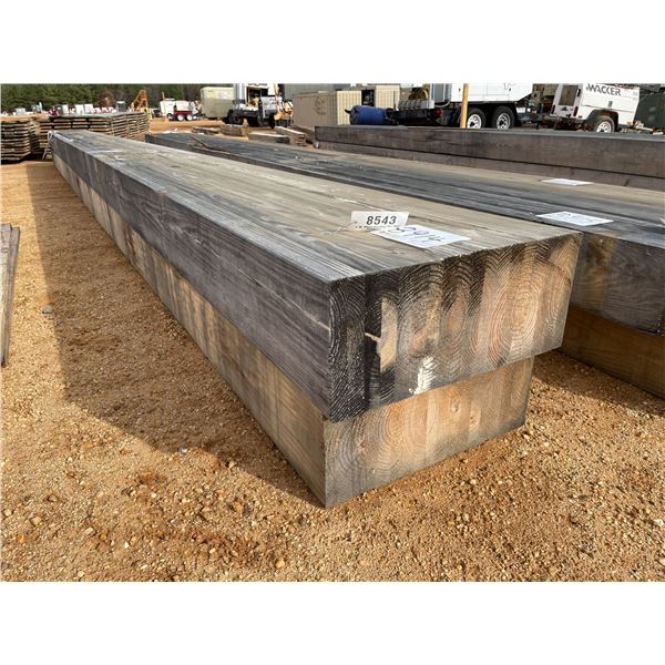 (2) 30' LAMINATED WOODEN BEAMS