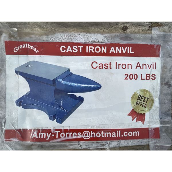GREATBEAR 200 lbs. CAST IRON ANVIL