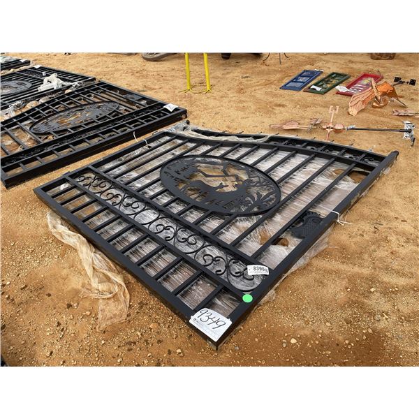 14' BI-PARTING WROUGHT IRON GATE