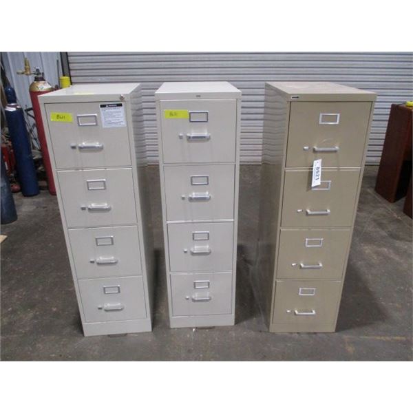 (3) 4-DRAWER FILING CABINET